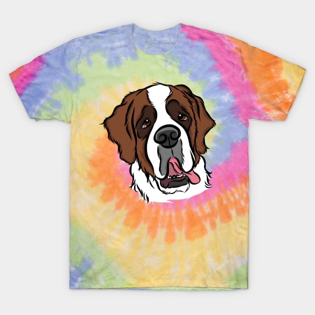 St. Bernard Dog Illustration T-Shirt by rmcbuckeye